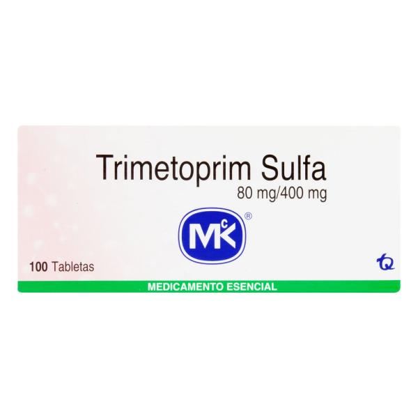 TRIMETOPRIM SULFA 80-400 100 TABLETAS MK