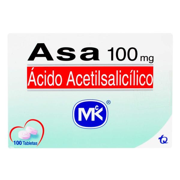 ASA 100 MG 100 TABLETAS MK