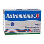 AZITROMICINA 500 MG 3 TABLETAS AG