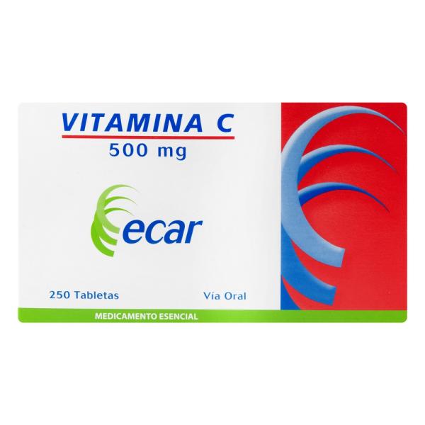 VITAMINA C 500 MG 250 TABLETAS EC