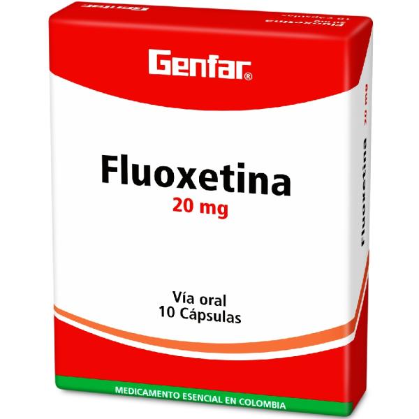 FLUOXETINA 20 MG 10 CAPSULAS GF