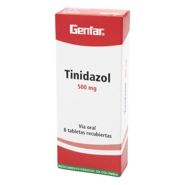TINIDAZOL 500 MG 8 TABLETAS GF