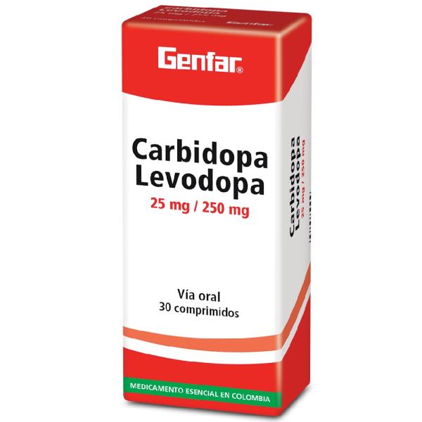 LEVODOPA+CARBIDOPA 30 TABLETAS GF