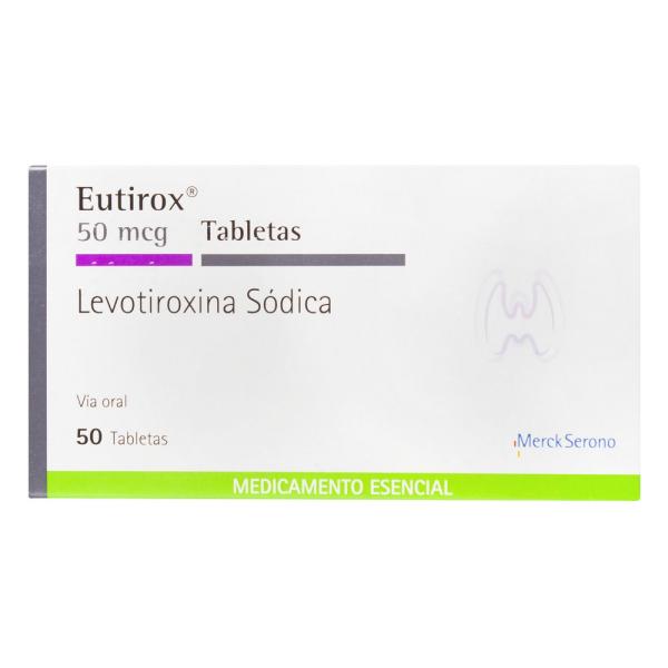 EUTIROX 50 MCG 50 TBS