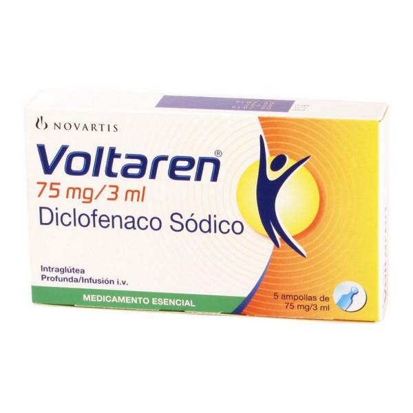 VOLTAREN 75 MG 5 AMPOLLAS