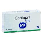 CAPTOPRIL 50 MG 30 TABLETAS MK