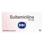 SULTAMICILINA 375 MG 10 TABLETAS MK