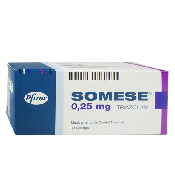 SOMESE 0.25 MG 30 TABLETAS (C)