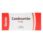 CANDESARTAN 8 MG 14 TABLETAS GF(P)7862
