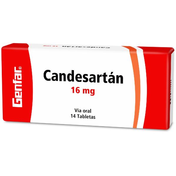 CANDESARTAN 16 MG 14 TABLETAS GF(P)15725