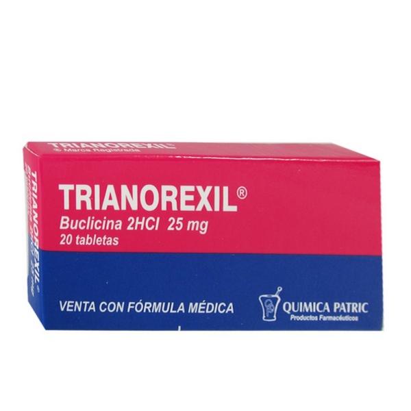 TRIANOREXIL 25 MG 20 TABLETAS