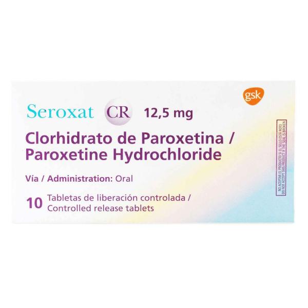 SEROXAT CR 12.5 MG 10 TABLETAS (3%+)