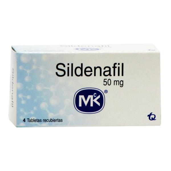 SILDENAFIL 50 MG 4 TABLETAS MK
