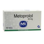 METOPROLOL 50 MG 30 TABLETAS MK