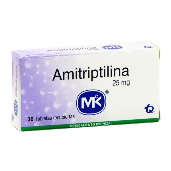 AMITRIPTILINA 25 MG 30 TABLETAS MK