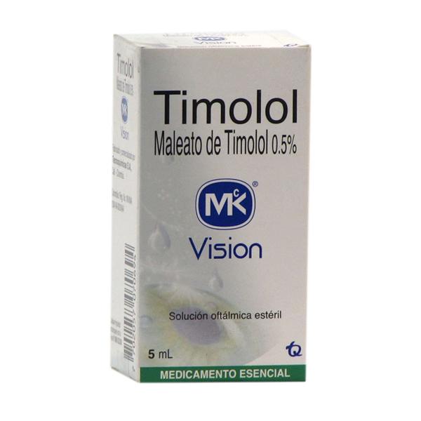 TIMOLOL MALEATO 0.5% GOTAS OFTAL.5 ML MK