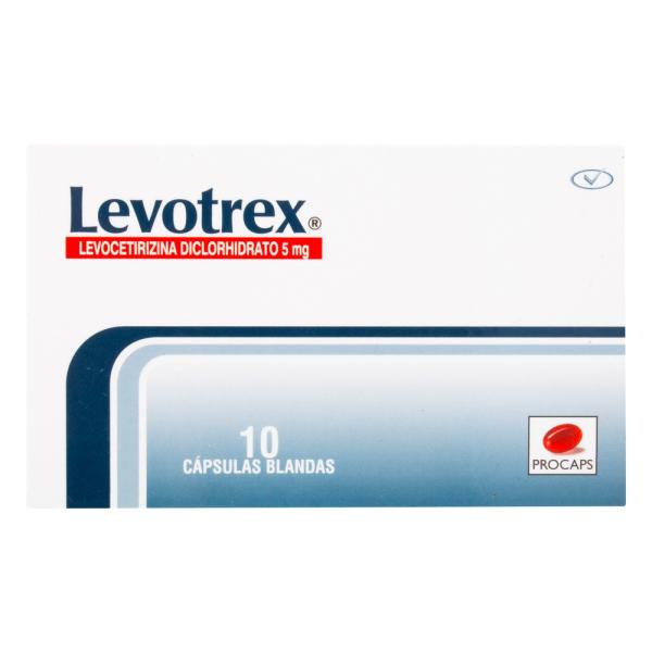 LEVOTREX 5 MG 10 CAPSULAS (3%+)(PAE)