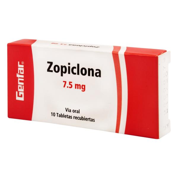ZOPICLONA 7.5 MG 10 TABLETAS GF
