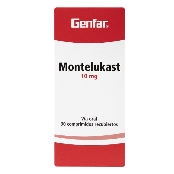 MONTELUKAST 10 MG 30 TABLETAS GF