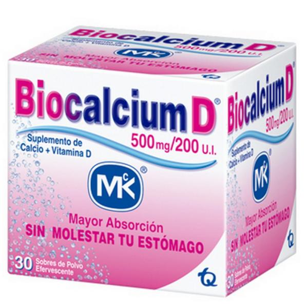BIOCALCIUM D POLVO 500 MG 30 SBS MK