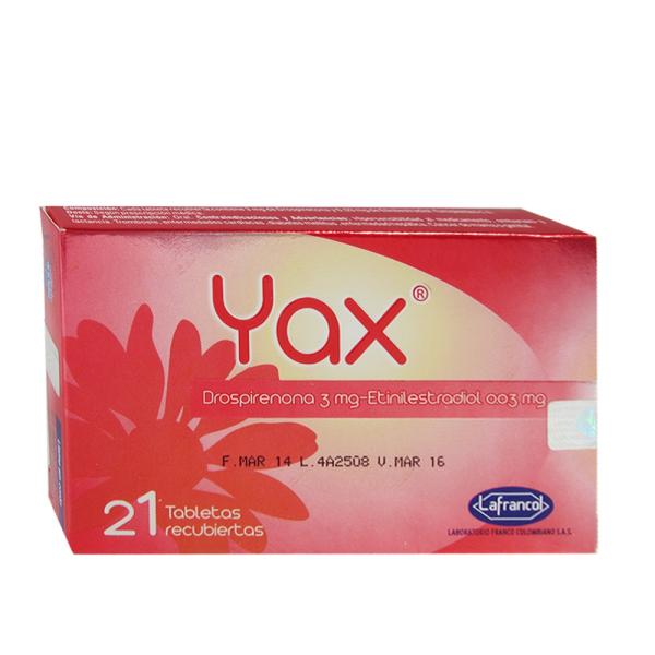 YAX 21 TABLETAS(P)26910(SC)(SF)