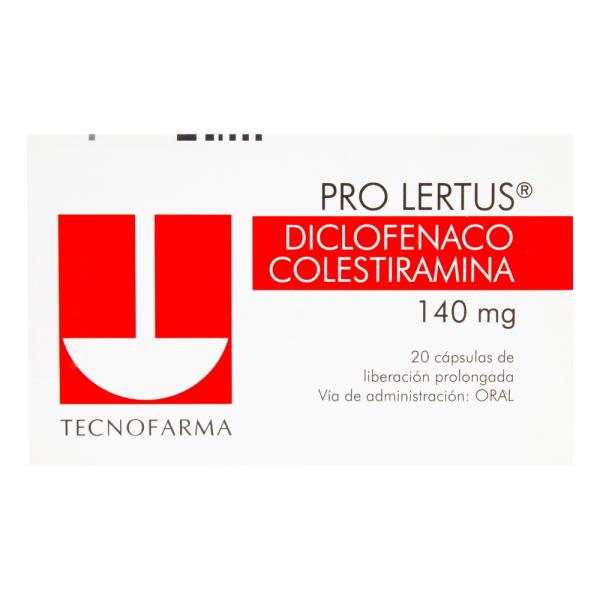 PROLERTUS 140 MG 20 CAPSULAS (3%+)