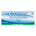 CLORFAM 4 MG 20 TABLETAS