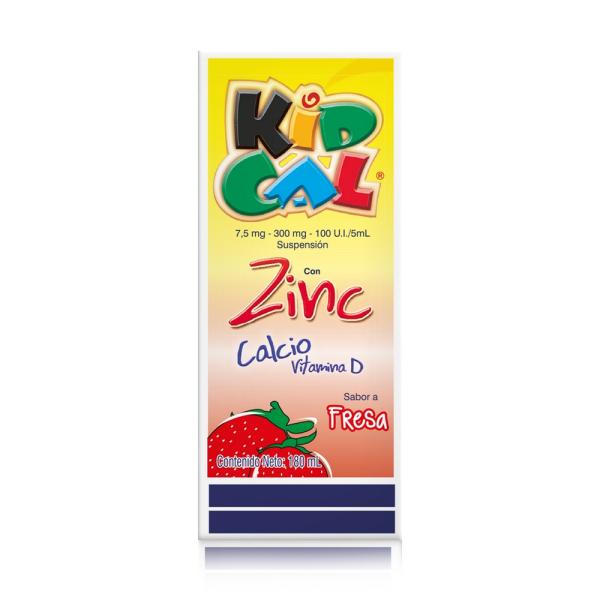 KIDCAL SUSPENSION 180 ML FRESA (3%+)