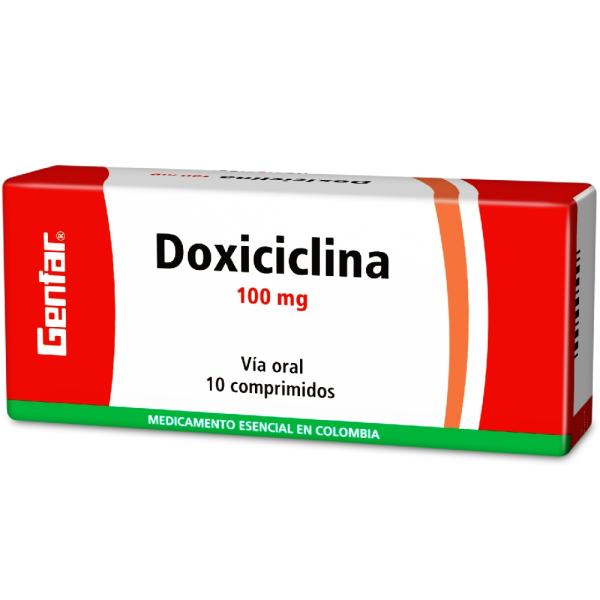 DOXICICLINA 100 MG 10 TABLETAS GF