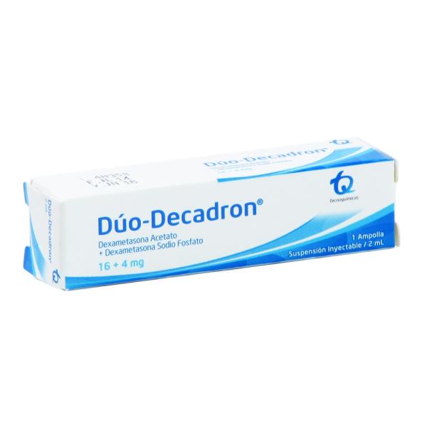 DUODECADRON 2 ML 16+4 MG AMPOLLA(3%+)