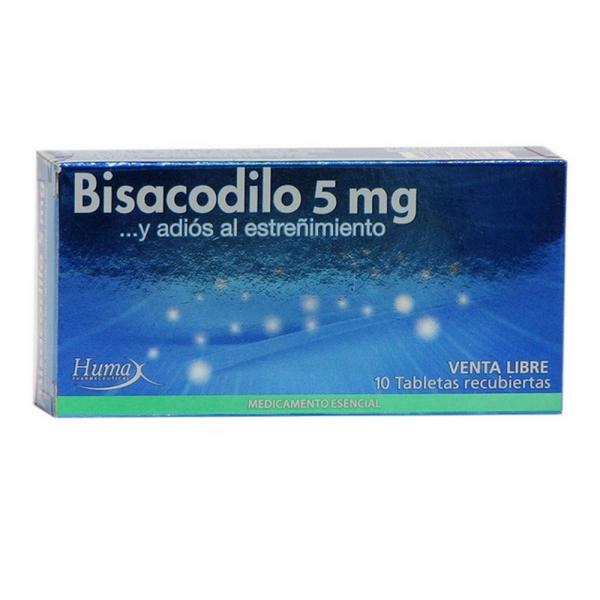 BISACODILO 5 MG 10 TABLETAS HP