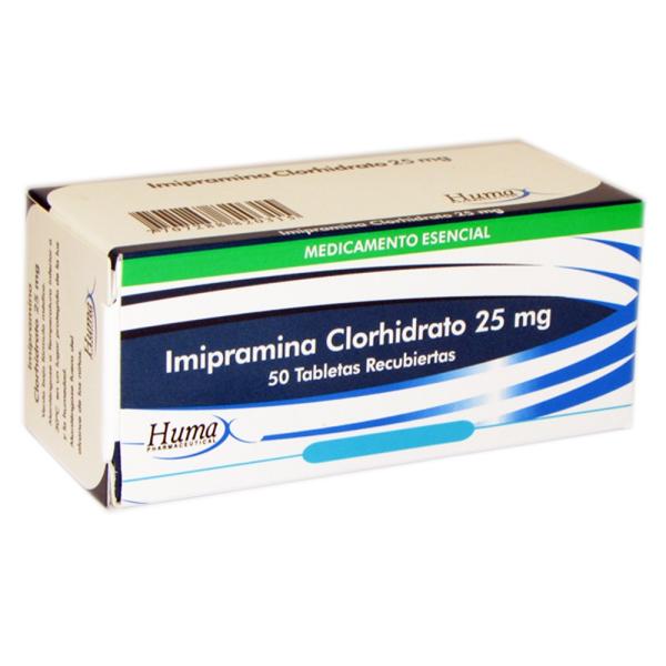IMIPRAMINA 25 MG 50 TABLETAS HP