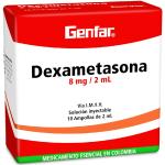 DEXAMETASONA 8 MG 2 ML 10 AMPOLLAS GF