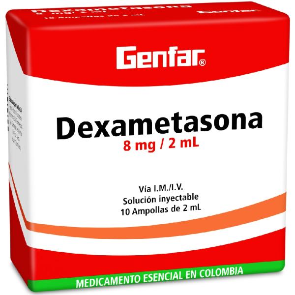DEXAMETASONA 8 MG 2 ML 10 AMPOLLAS GF