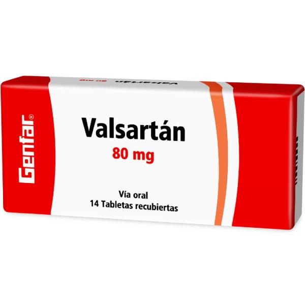 VALSARTAN 80 MG 14 TABLETAS GF