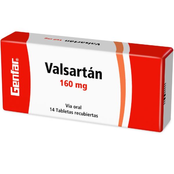 VALSARTAN 160 MG 14 TBS GF