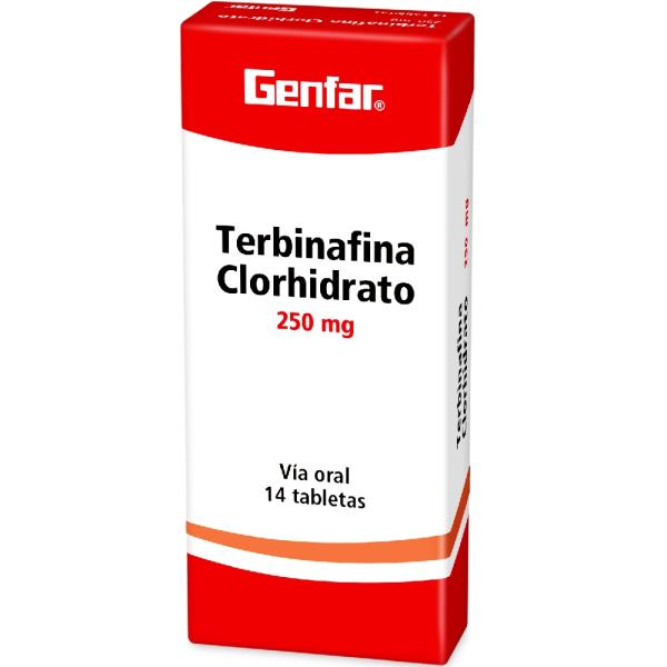 TERBINAFINA 250 MG 14 TABLETAS GF
