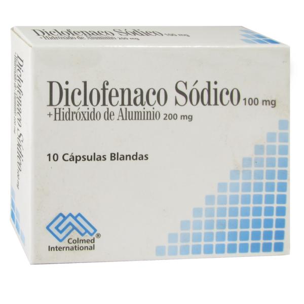 DICLOFENACO 100 MG+HIDROX.10 CAPSULAS PC
