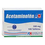 ACETAMINOFEN 500 MG 100 TABLETAS AG