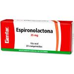 ESPIRONOLACTONA 25 MG 20 TABLETAS GF