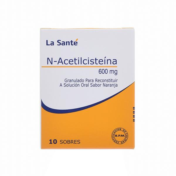 N-ACETILCISTEINA 600 MG 10 SBS LS