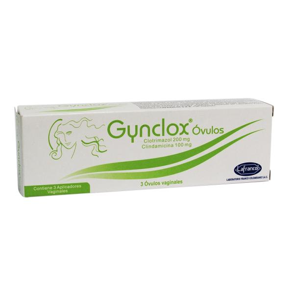 GYNCLOX 3 TABLETAS VAGINALES (3%+)(PAE)