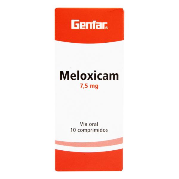 MELOXICAM 7.5 MG 10 TABLETAS GF