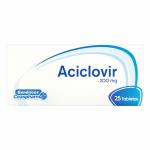 ACICLOVIR 200 MG 25 TABLETAS COA