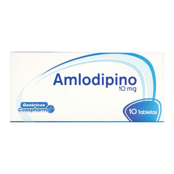 AMLODIPINO 10 MG 10 TABLETAS COA