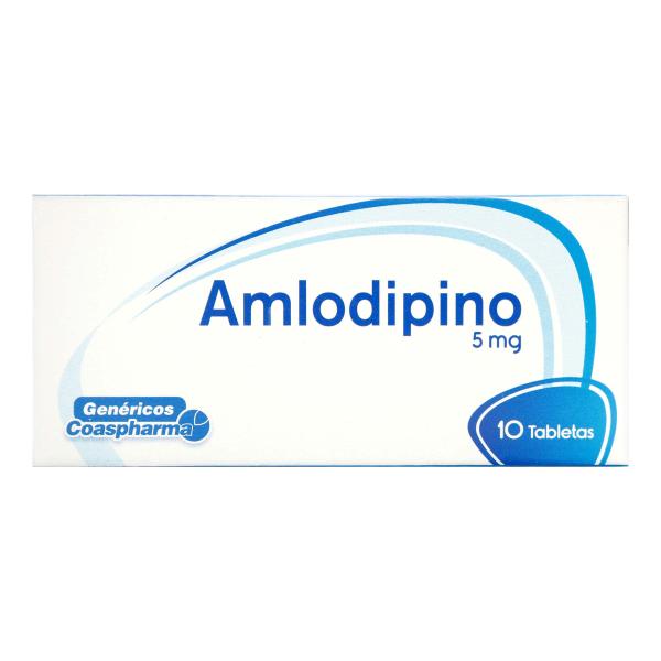 AMLODIPINO 5 MG 10 TABLETAS COA