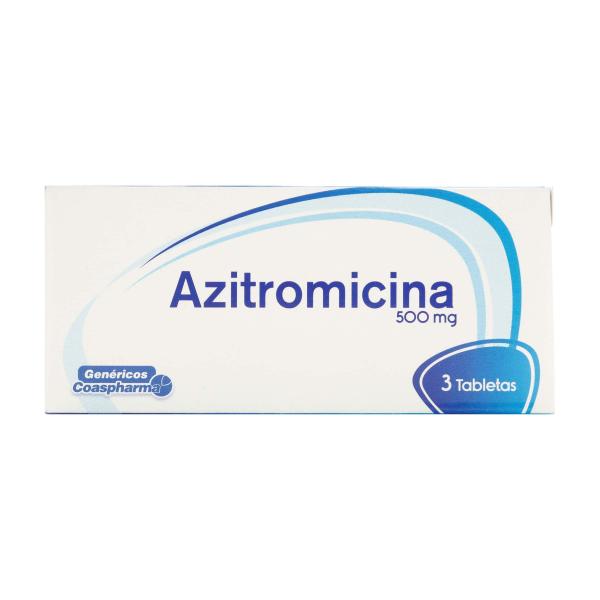 AZITROMICINA 500 MG 3 TABLETAS COA