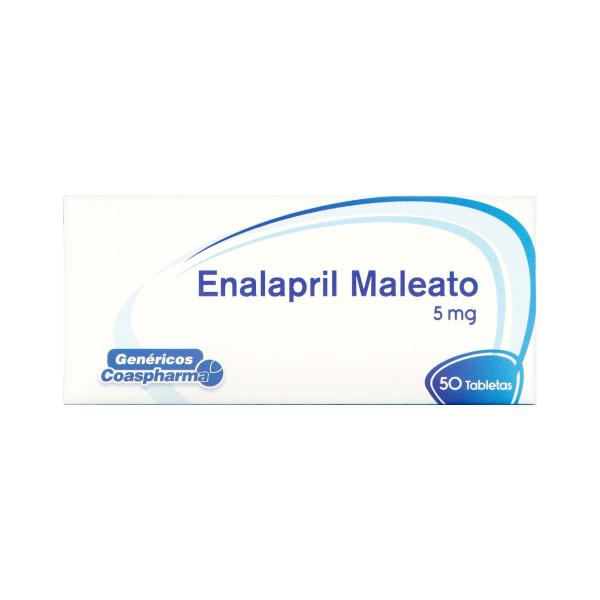 ENALAPRIL 5 MG 50 TABLETAS COA