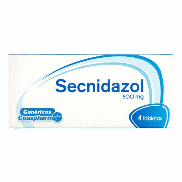 SECNIDAZOL 500 MG 4 TABLETAS COA