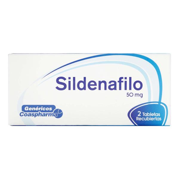 SILDENAFIL 50 MG 2 TABLETAS COA